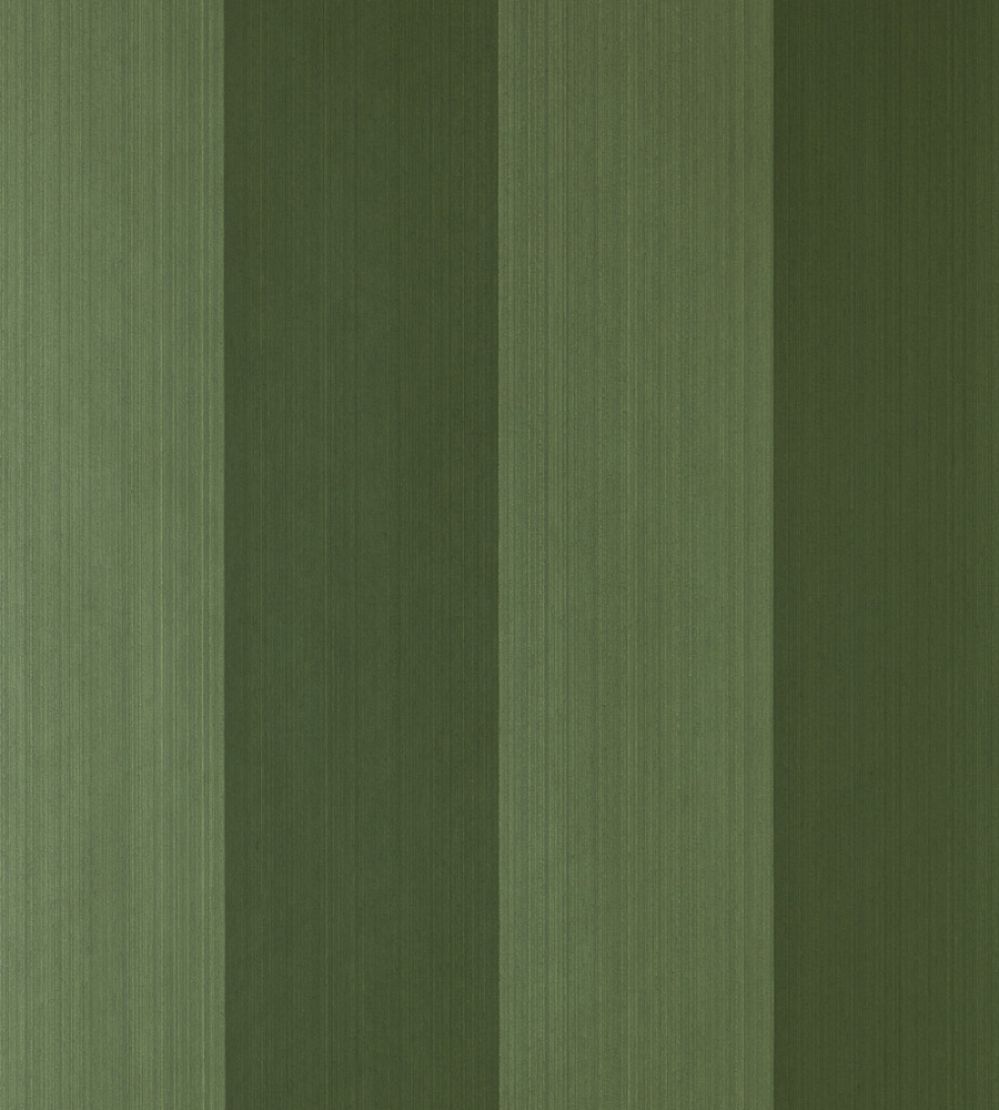 Broad Stripe Wallpaper by Farrow & Ball Calke Green