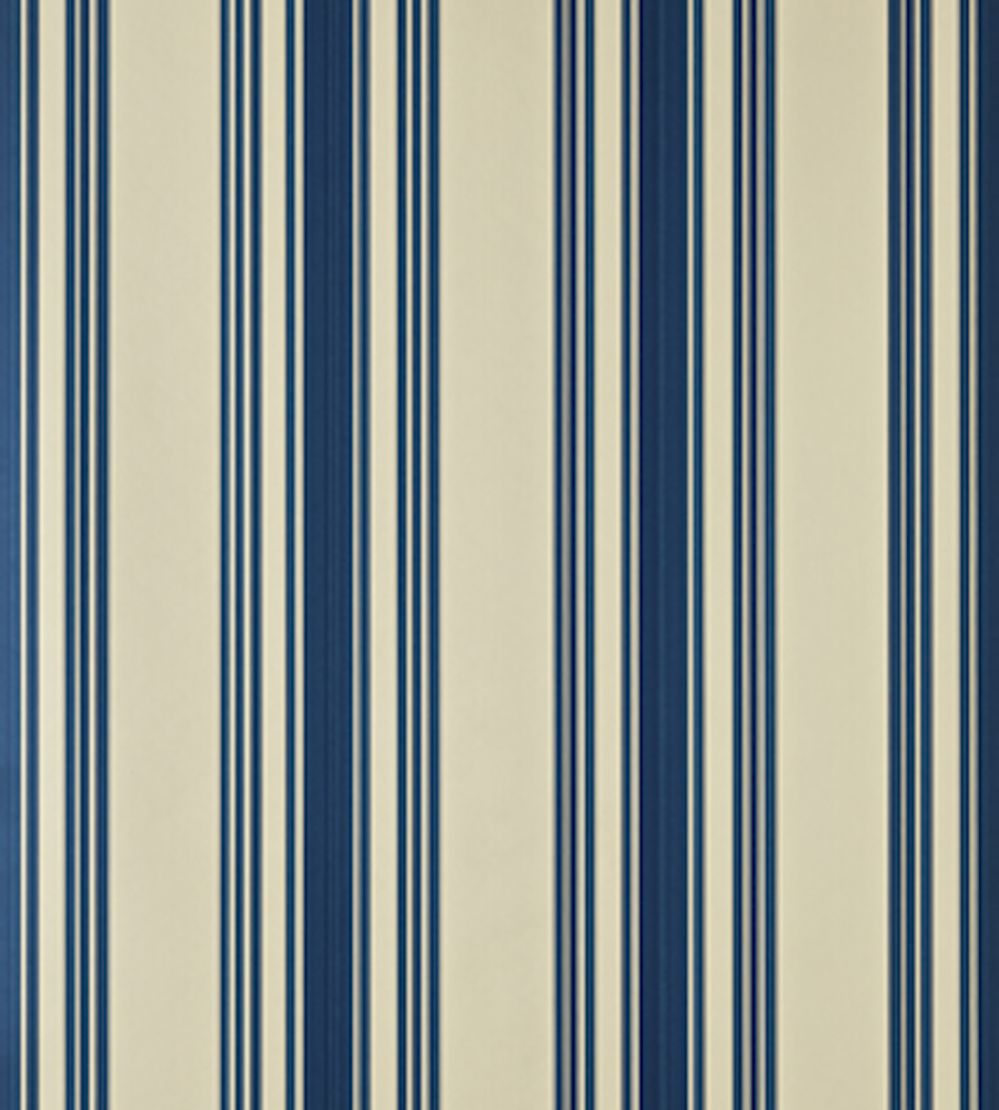 Tented Stripe Wallpaper by Farrow & Ball Hague Blue