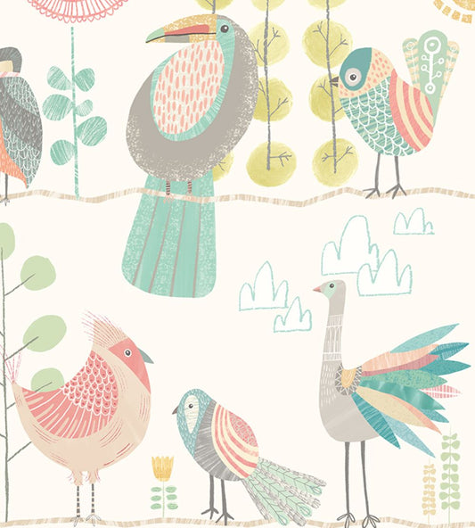 Feather Fandango Wallpaper by Ohpopsi Ballet Slipper