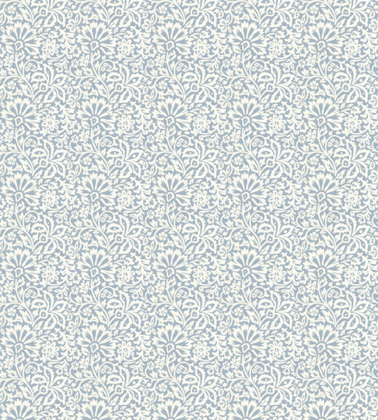 Flora Wallpaper by GP & J Baker Blue