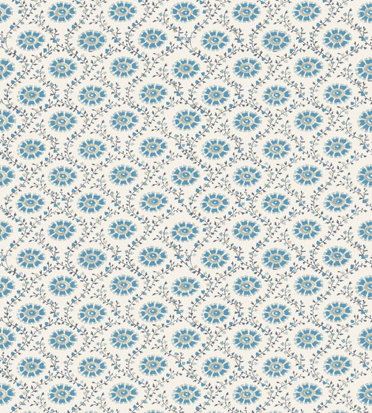 Floral Ogee Wallpaper by DADO 01 Blue