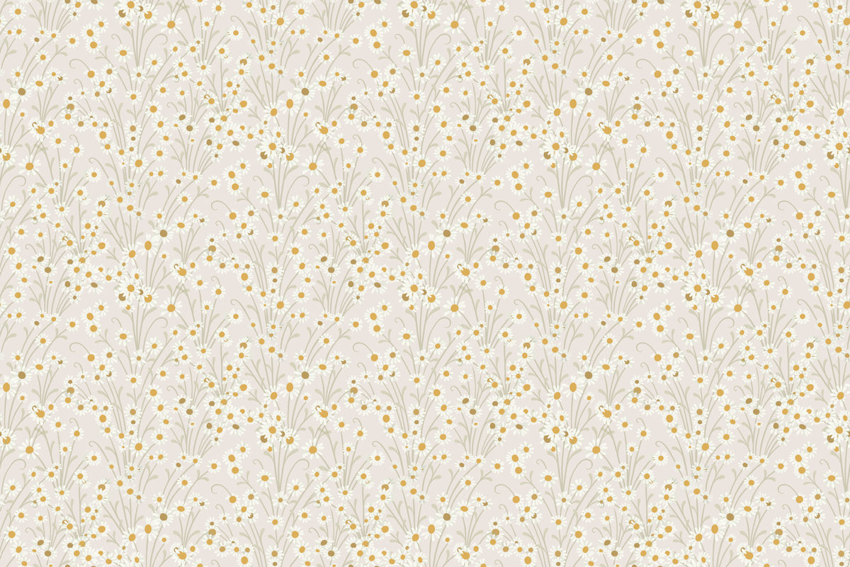 Flossie Beige mural by Hovia