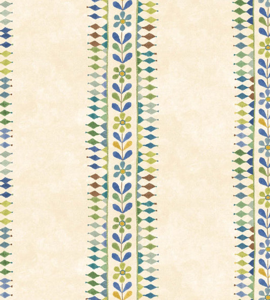 Flower Pot Wallpaper by GP & J Baker Blue/Green