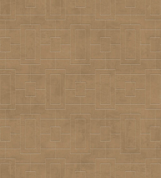 Fretwork Wallpaper by Coordonne Sand