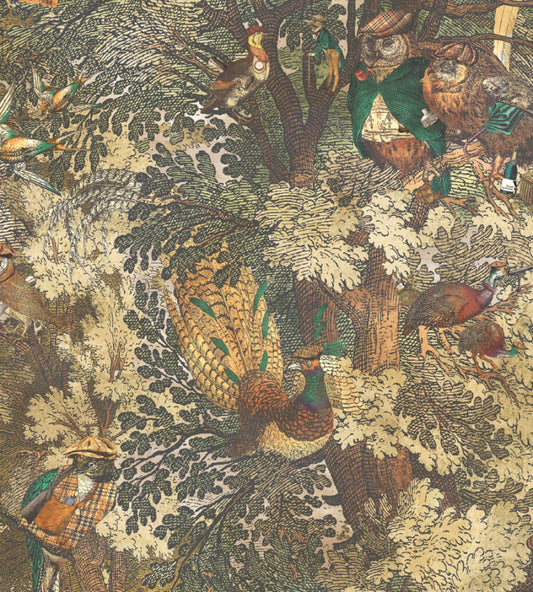 Gentlemen Birds Wallpaper by Brand McKenzie Autumn