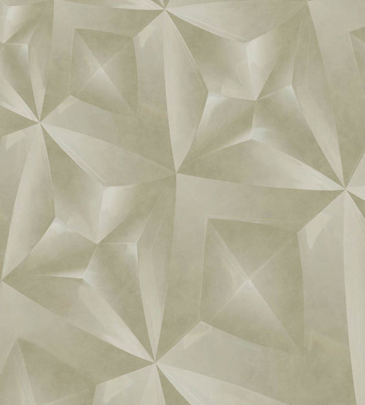 Geo Diamond Mural by Eijffinger Green