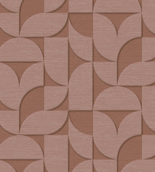 Geometric Arches Wallpaper by Eijffinger Terracotta