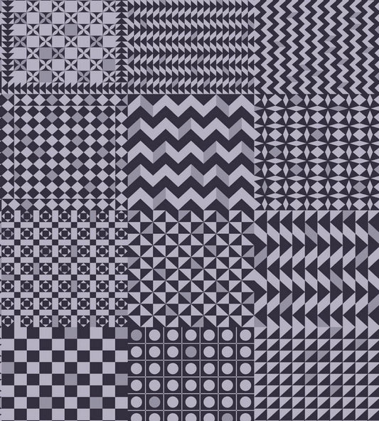 Geometrico Wallpaper by Cole & Son Magenta & Ink