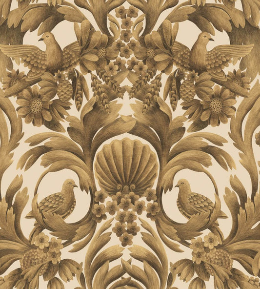 Gibbons Carving Wallpaper by Cole & Son Gold