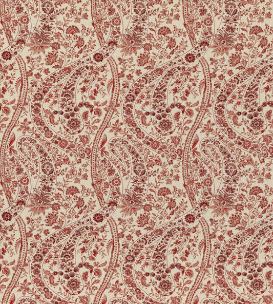 Bukhara Paisley Fabric by GP & J Baker Red