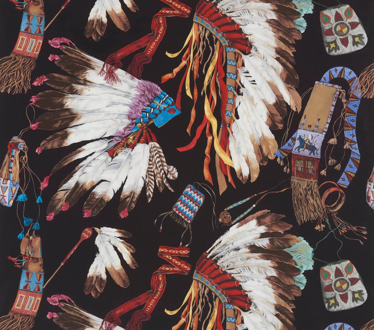 Grand Canyon Fabric by Pierre Frey in Noir (F3253001)
