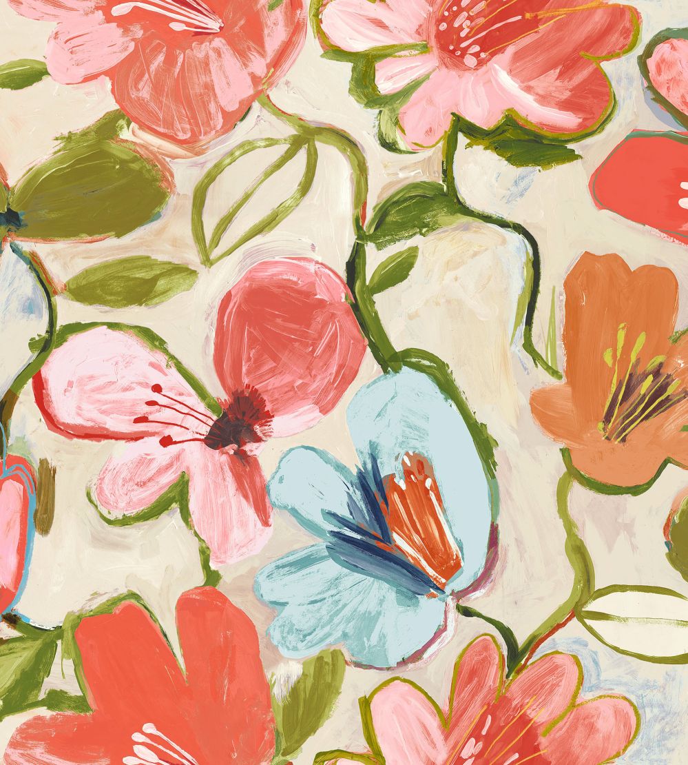 Grande Amelia Fabric by Arley House Chalk