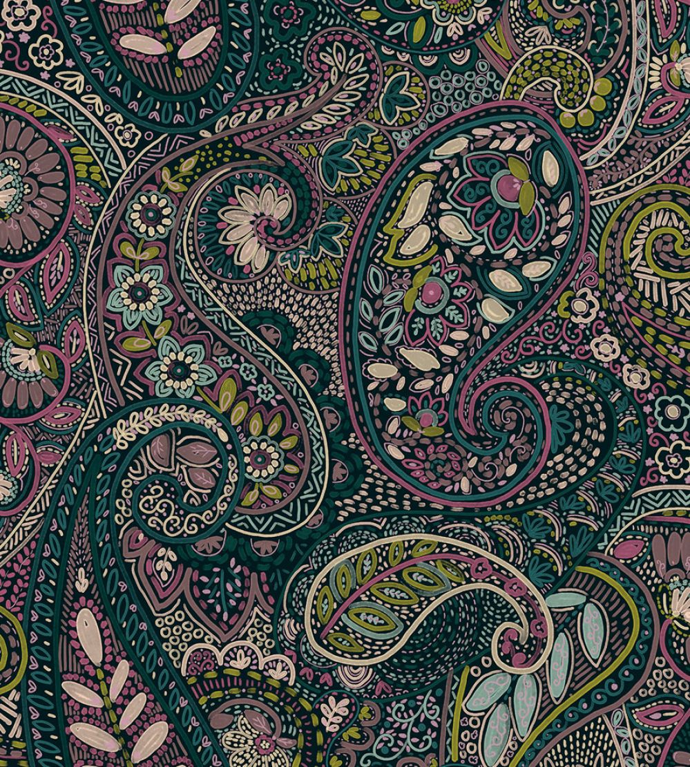 Grande Pashmina Fabric by Arley House Teal