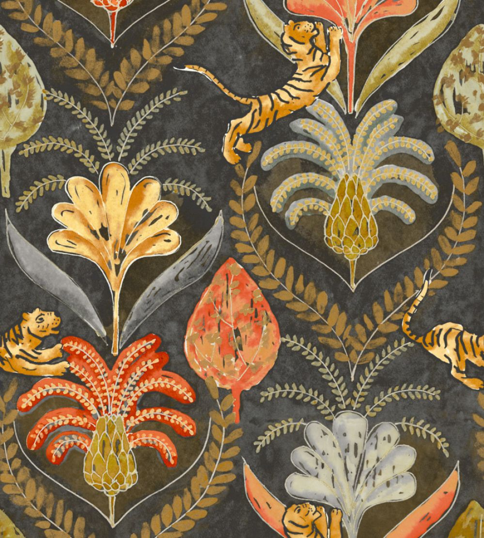 Grande Saranda Fabric by Arley House Earl Grey