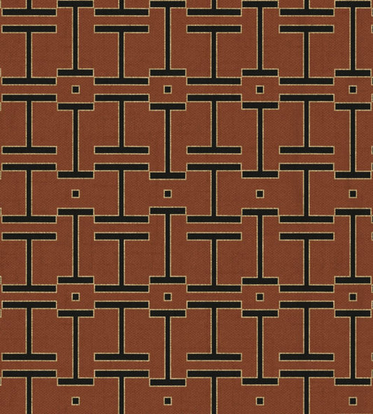 Grid Wallpaper by Coordonne Clay