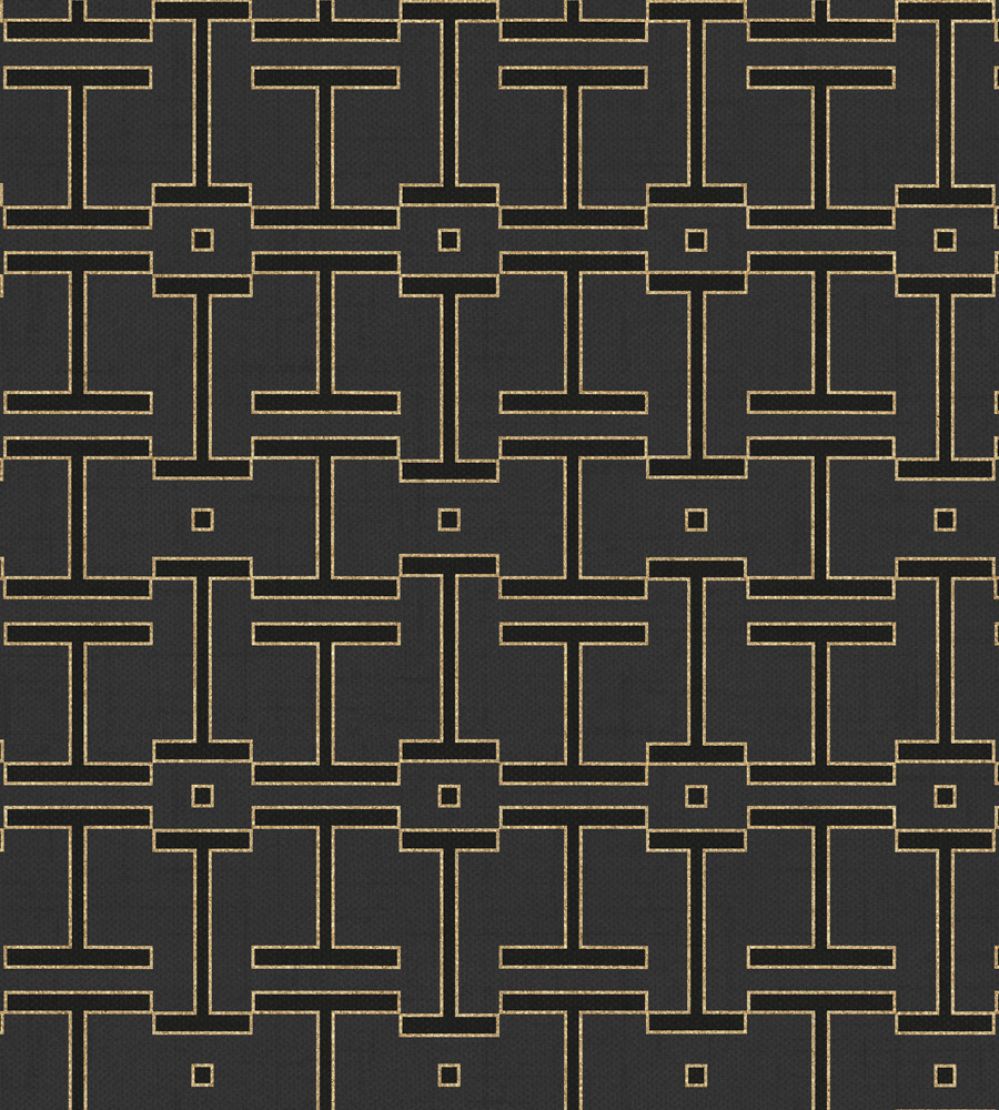 Grid Wallpaper by Coordonne Slate