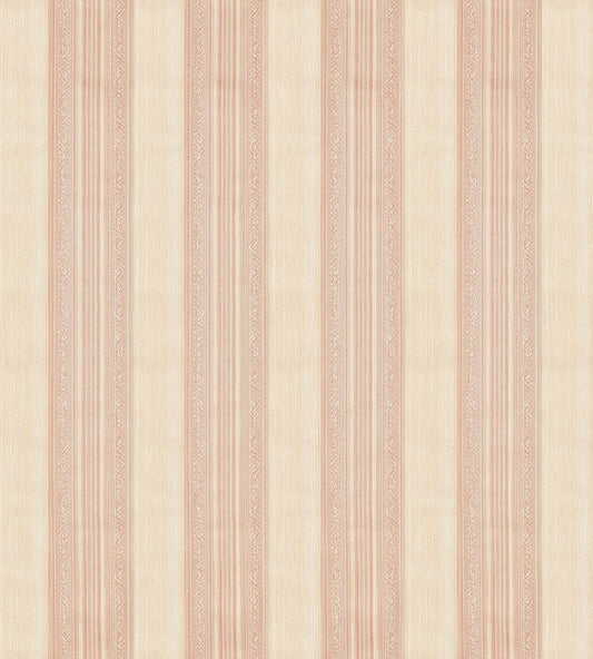 Hanover Stripe Fabric by Zoffany Tuscan Pink