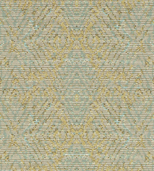 Hansha Wallpaper by Harlequin Buttermilk/Sky