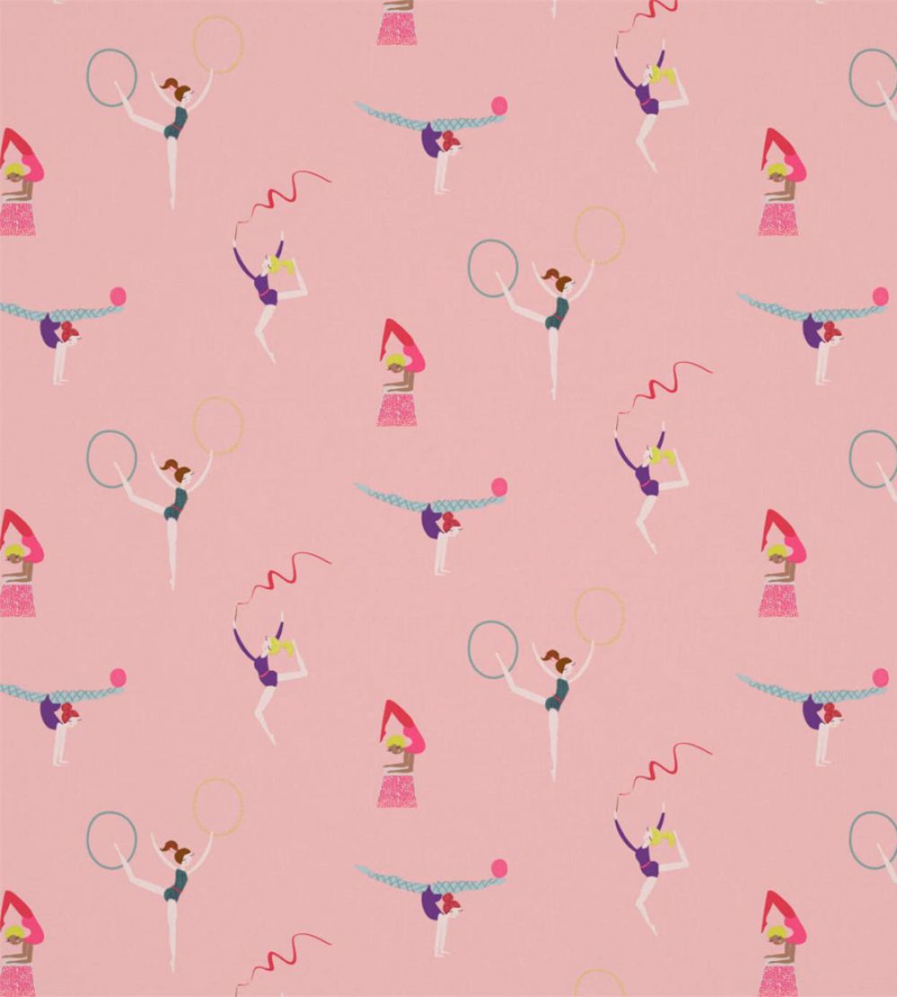 Balancing Act Fabric by Harlequin Blossom/Raspberry/Grape