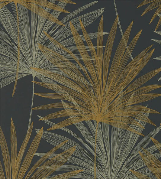 Mitende Wallpaper by Harlequin Jet/Gold