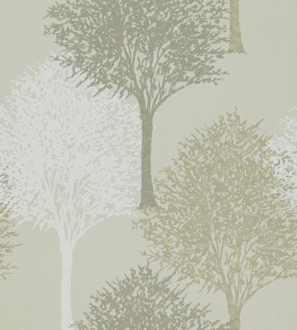 Entice Wallpaper by Harlequin Silver Sparkle/Putty/White