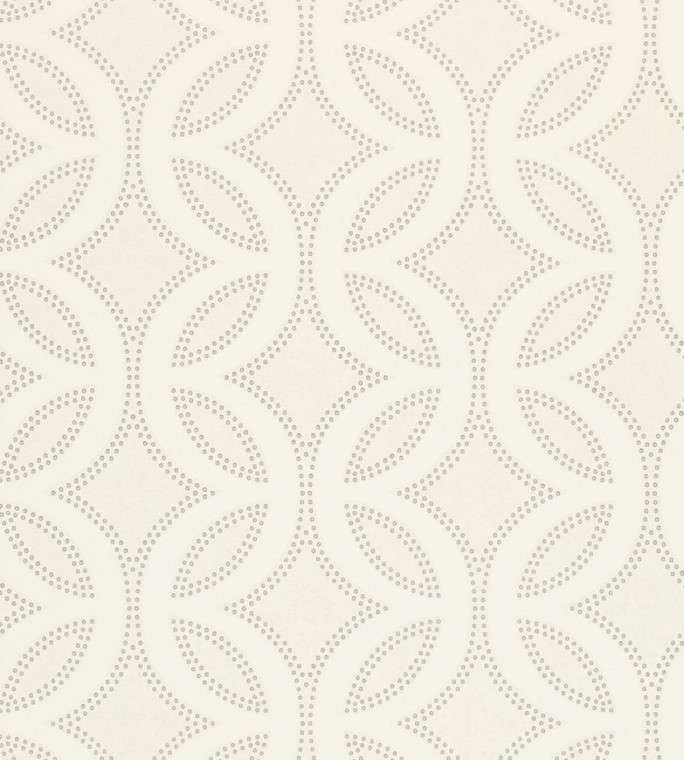 Caprice Wallpaper by Harlequin Chalk, Pearl, Silver