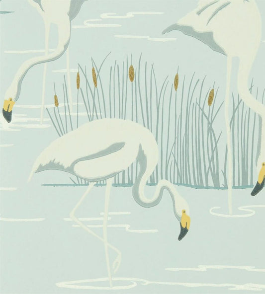 Salinas Wallpaper by Harlequin Ice/Linen/Dijon