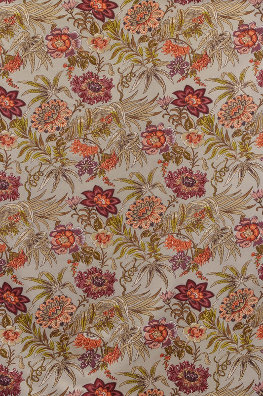 Hemingford Fabric by Jean Monro in Aubergine
