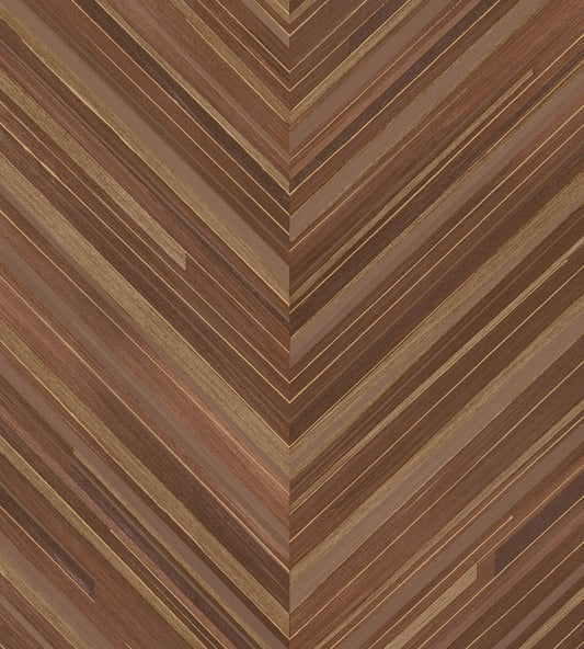 Herringbone Wallpaper by Eijffinger Brown/Taupe