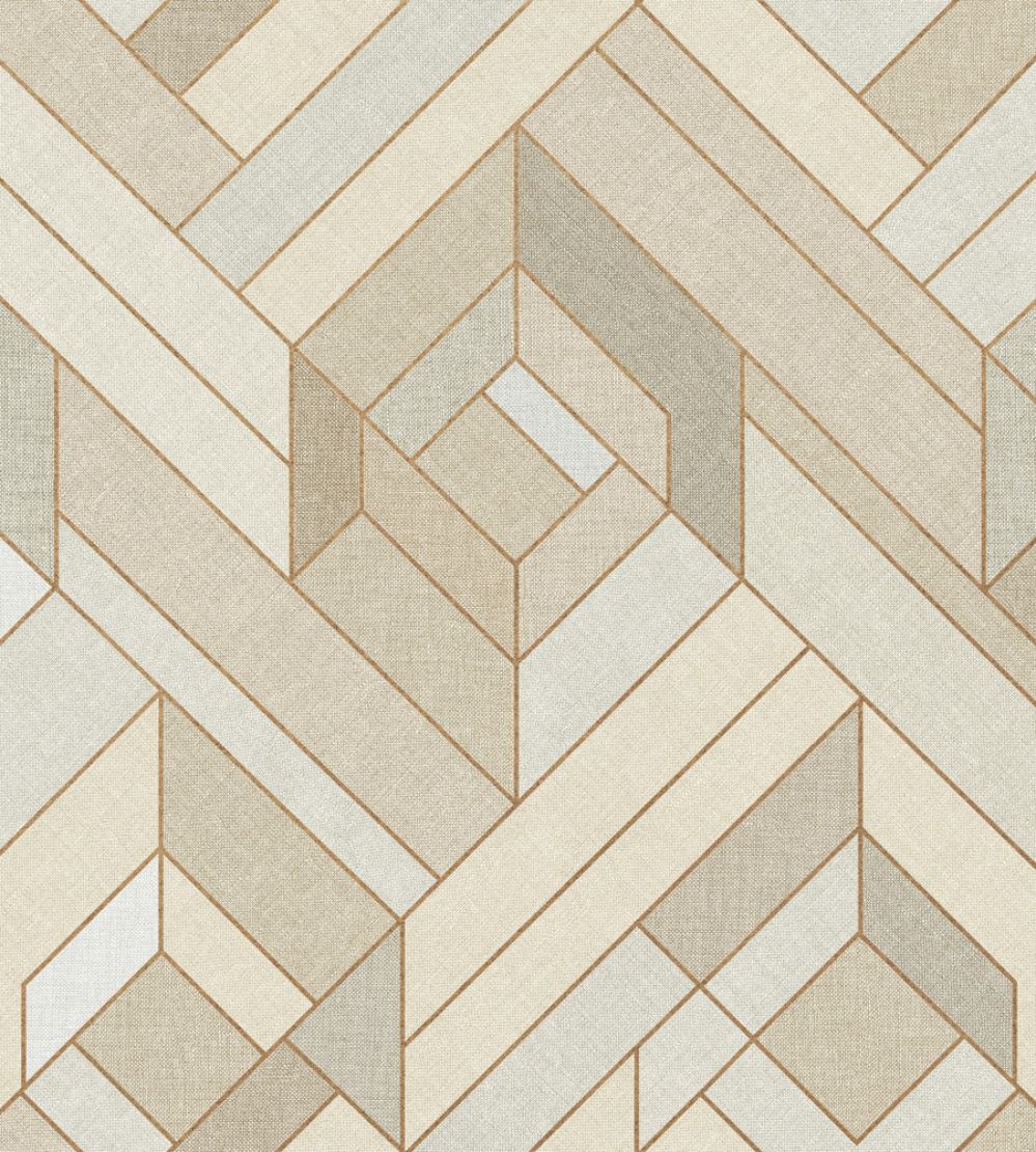 Hexagonal Wallpaper by Coordonne Cotton