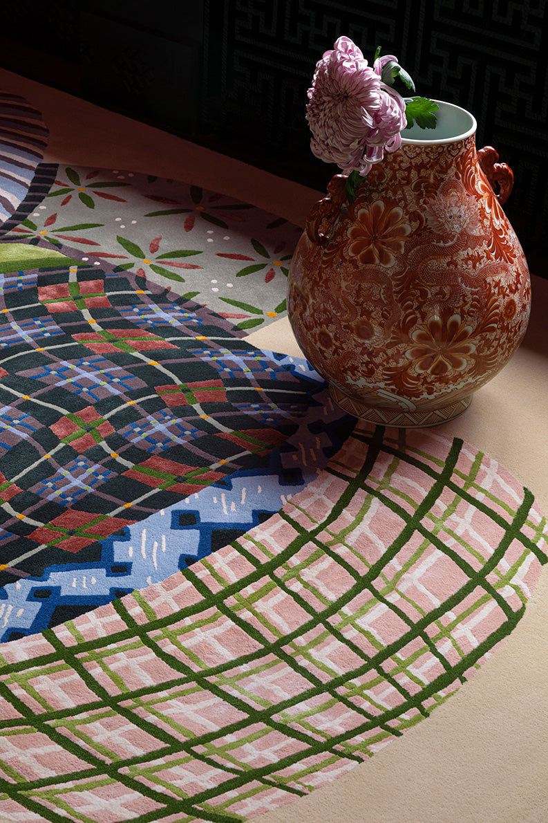 Hitoe Rug by Pierre Frey shown in a room setting (view 2)