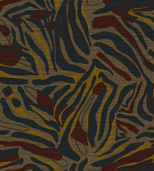 Hutu Wallpaper by Jannelli&Volpi Blue/Red
