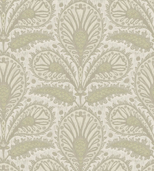Ikat Clover Wallpaper by Josephine Munsey Sage