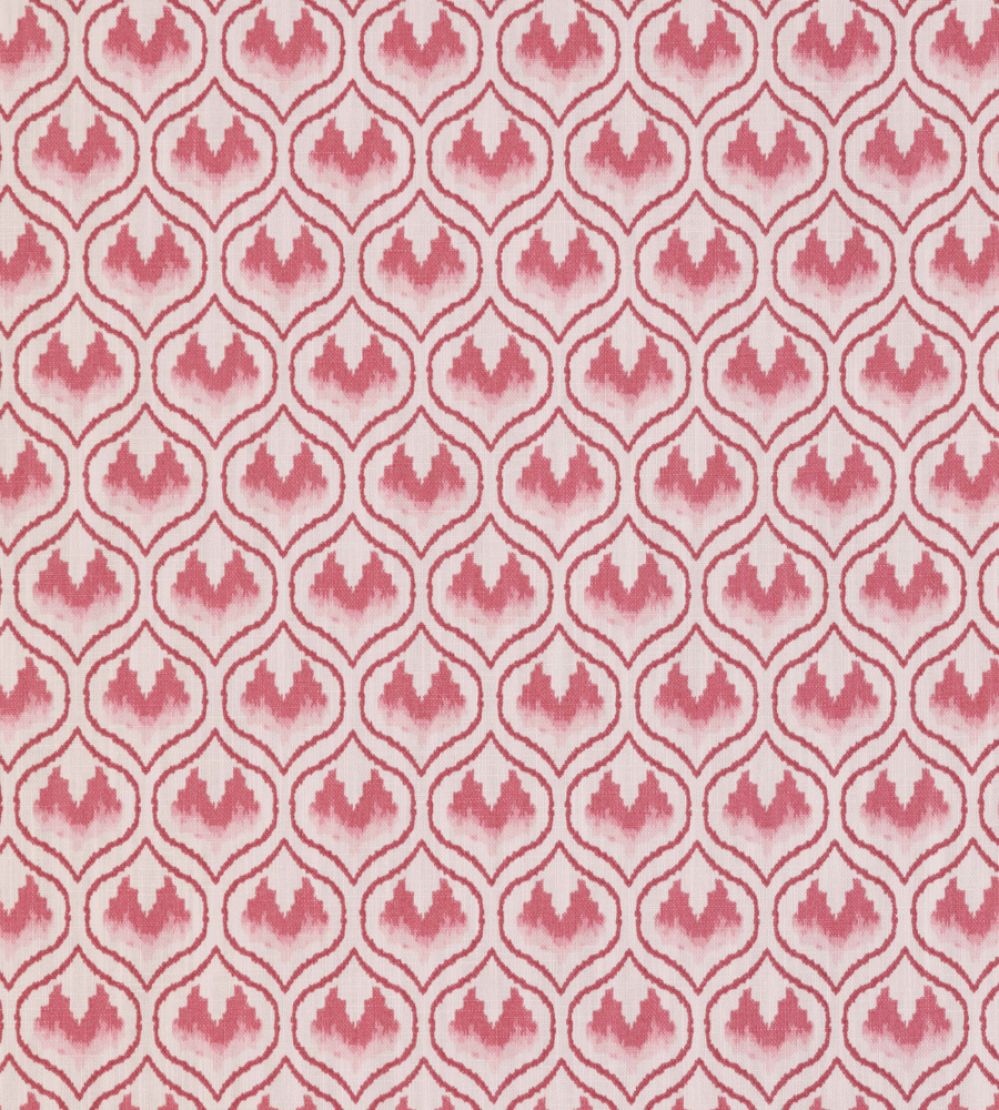 Ikat Heart Fabric by Barneby Gates Oxblood