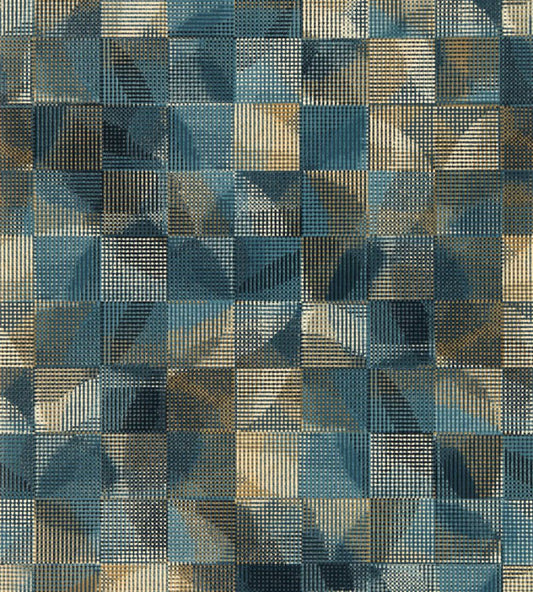 Impatto Wallpaper by Clarke & Clarke Midnight