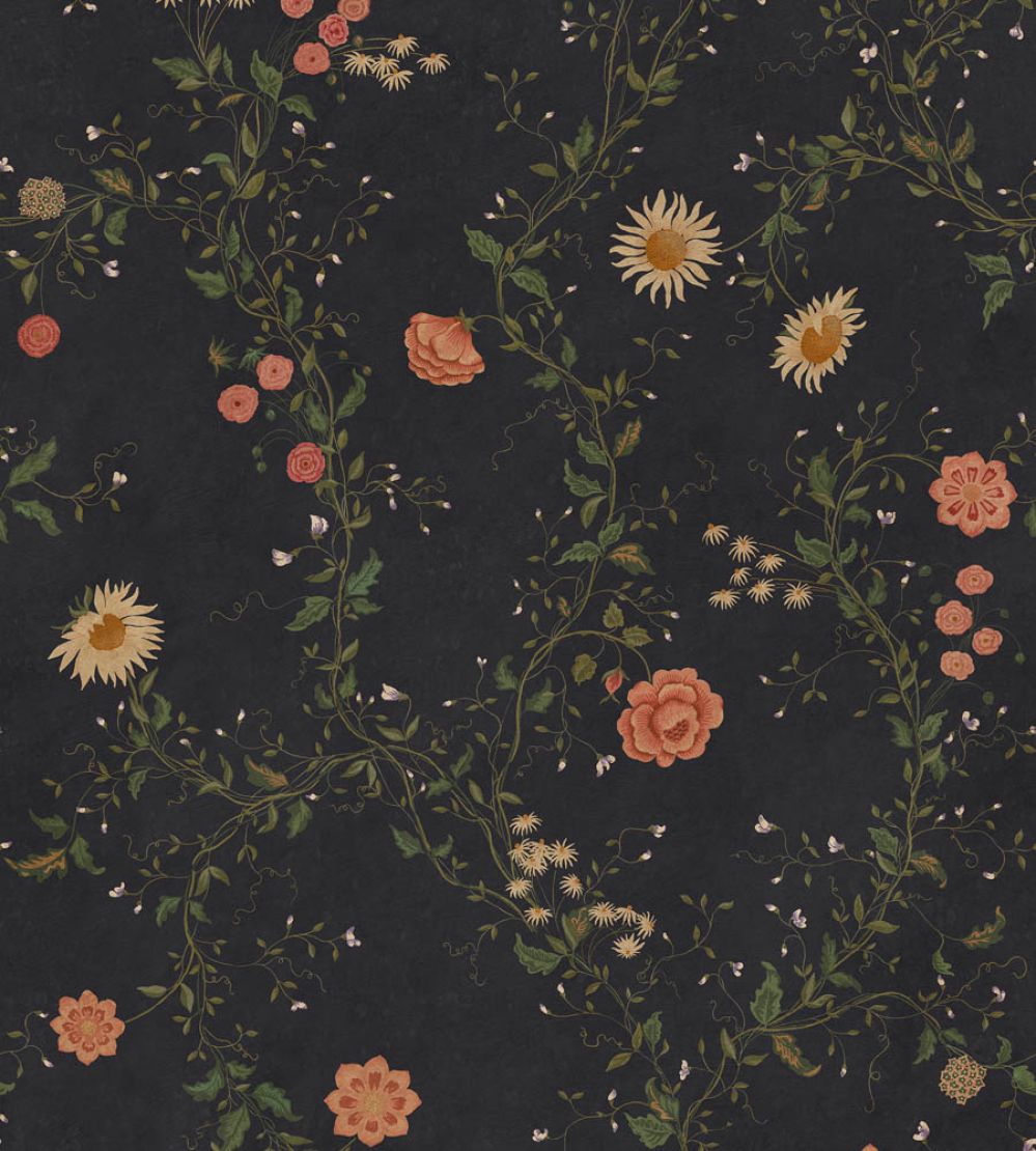 Inger Mural by Sandberg Midnight Blue