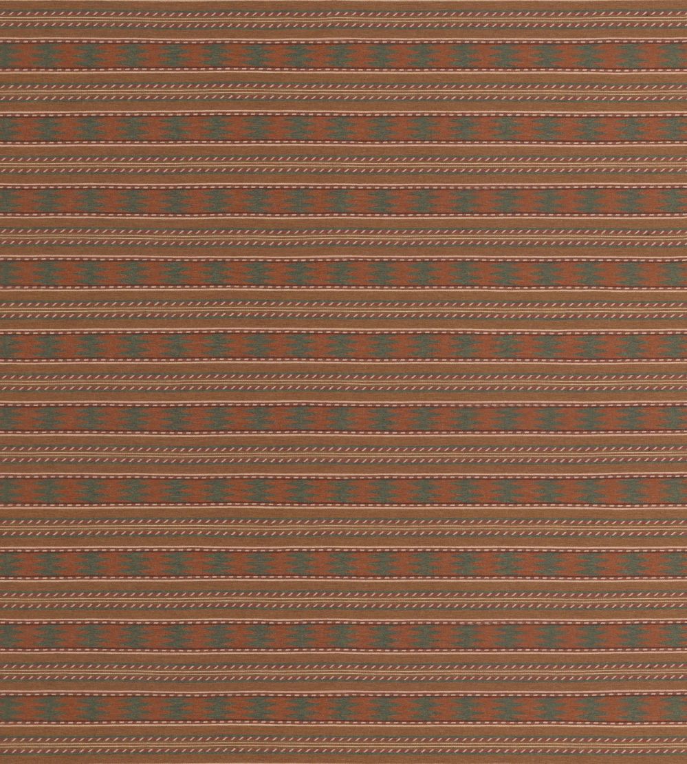 Inveraray Fabric by Mulberry Home Russet/Green