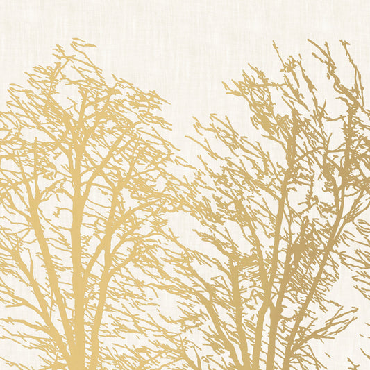 Inverno Mural by Coraggio in Cream/gold (CWM10091)