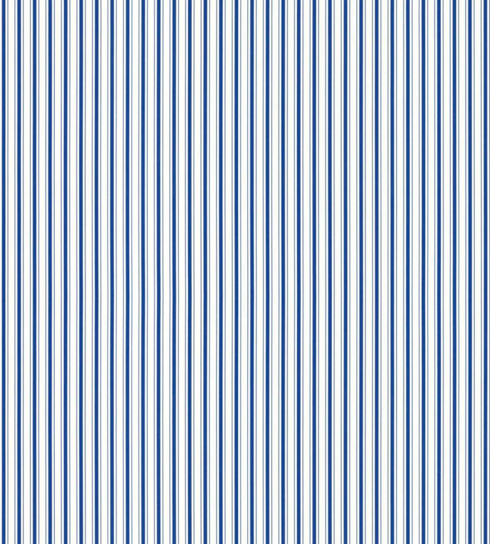 Johnson Stripe Wallpaper by Scalamandre Cobalt