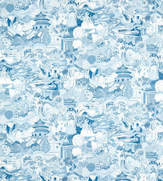 Journey of Discovery Fabric by Harlequin Wild Water / Exhale