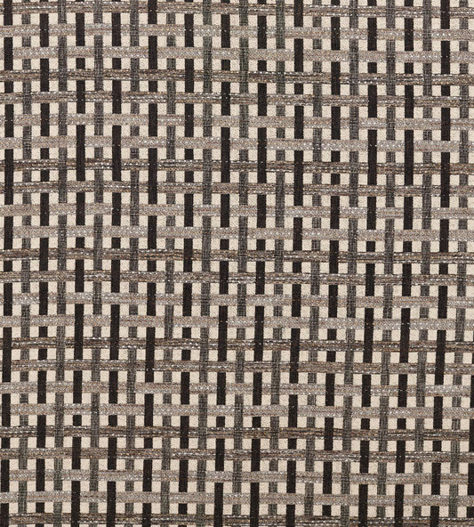 Kasper Fabric by Clarke & Clarke Charcoal/Linen