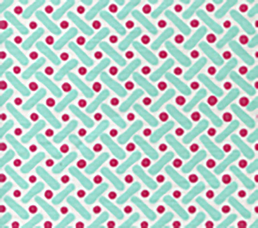 Kells II Magenta / Sky (AC200-01WLC) fabric by Alan Campbell