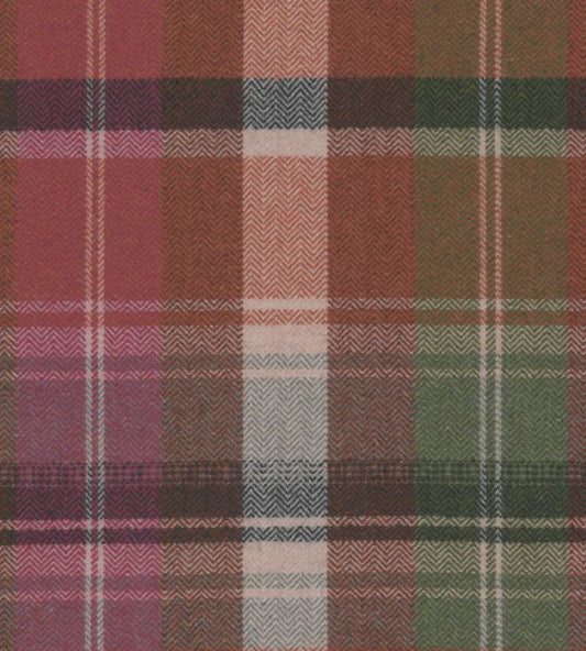 Kerschdorf Plaid Fabric by MINDTHEGAP Carrot