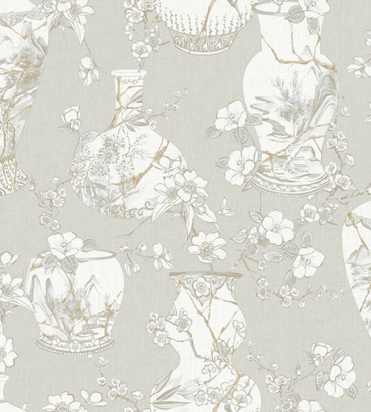 Kintsugi Pot Wallpaper by Jannelli&Volpi Linen