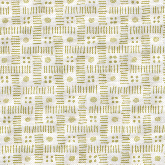 Komon Linen Fabric by Nile & York in Celery