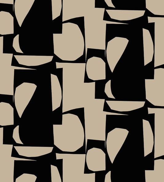 Konkelo Wallpaper by Marimekko Black/Beige