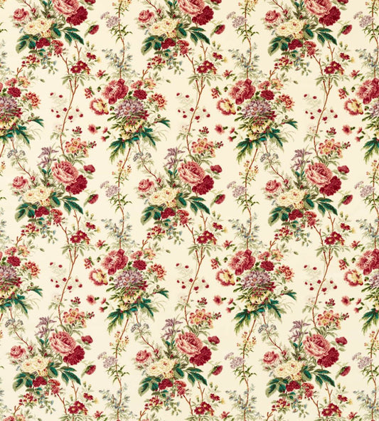Lakeland Paradis Velvet Fabric by Sanderson Carmine/Geolu