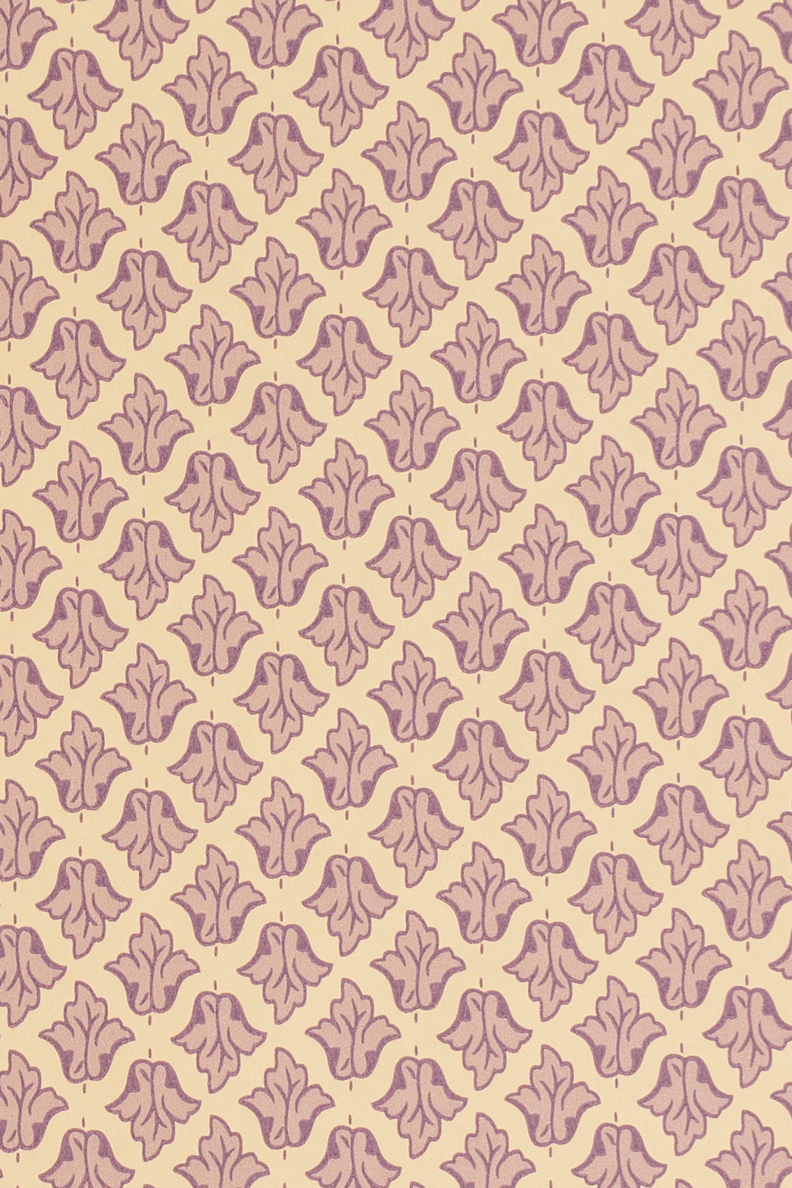 Lancaster Wallpaper by Jean Monro in Violet Cream