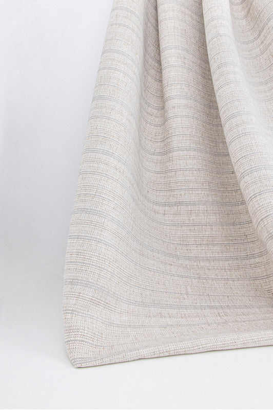 Lombardy Stripe Fabric by Kerry Joyce in Gray Natural
