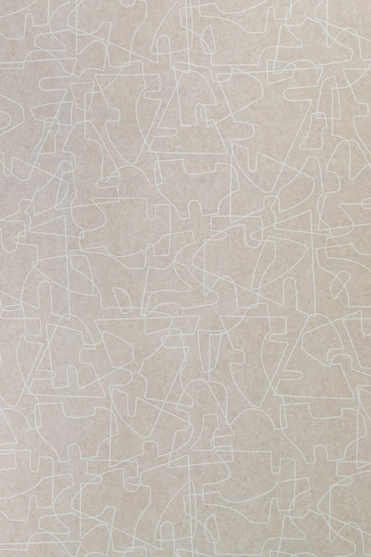 Verge Wallpaper by Kerry Joyce in Taupe on Natural